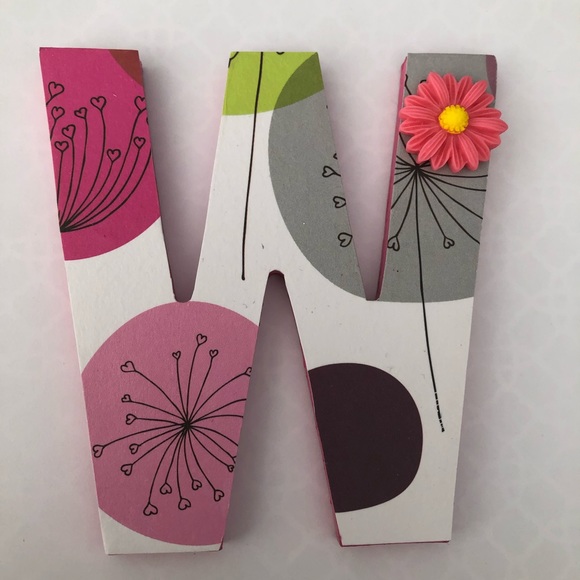 Handmade Other - Hand crafted 4” wooden alphabet letter “W” magnet